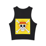 Custom Made One Piece Chopper Women's Micro Rib Racer Tank Top- 4 Colors