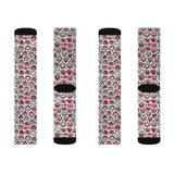 Sublimation Socks Valentines Hearts