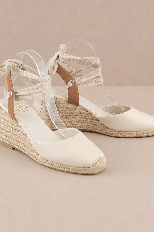 D-ALONDRA-ESPADRILLE, LACE UP, WEDGE-2 COLORS