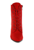 Agmati Lace Up Stiletto Boots- 2 Colors