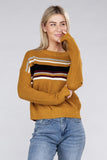 Striped Pullover Sweater- 3 Colors