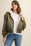 REVERSIBLE ALL WEATHER FUR LINED BOMBER JACKET-2 COLORS