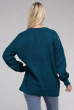 Low Gauge Waffle Open Cardigan Sweater-4 Colors