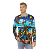 B Marley Let's Get Together & Feel Alright Men's Long Sleeve Shirt