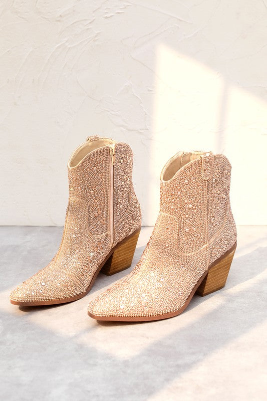 "Angel" Rhinestone Dress Boots