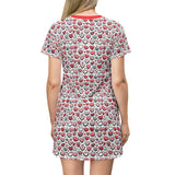 Valentines Heart T-Shirt Dress