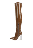 NOIRE THIGH HIGH LONG BOOTS IN PATENT PU- 4 COLORS