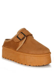 Ryeson Buckle Strap Platform Classic Slip-On Shoes-2 Colors