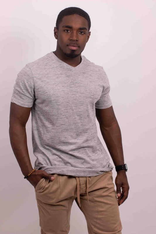 Men's Tri-Blend V-Neck T-Shirt-6 Colors