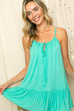 RUFFLED BOTTOM TUNIC TANK TOP-4 COLORS