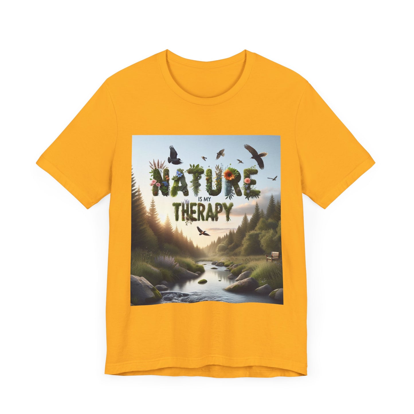 Nature is My Therapy Unisex Tee 2 - Eco-Friendly Comfort for Nature Lovers- 8 Colors