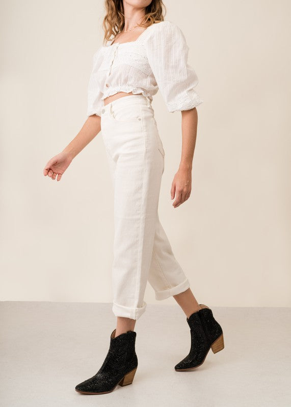 "Angel" Rhinestone Dress Boots