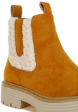 Mothman Faux Fur Detail Chunky Ankle Boots- 3 Colors