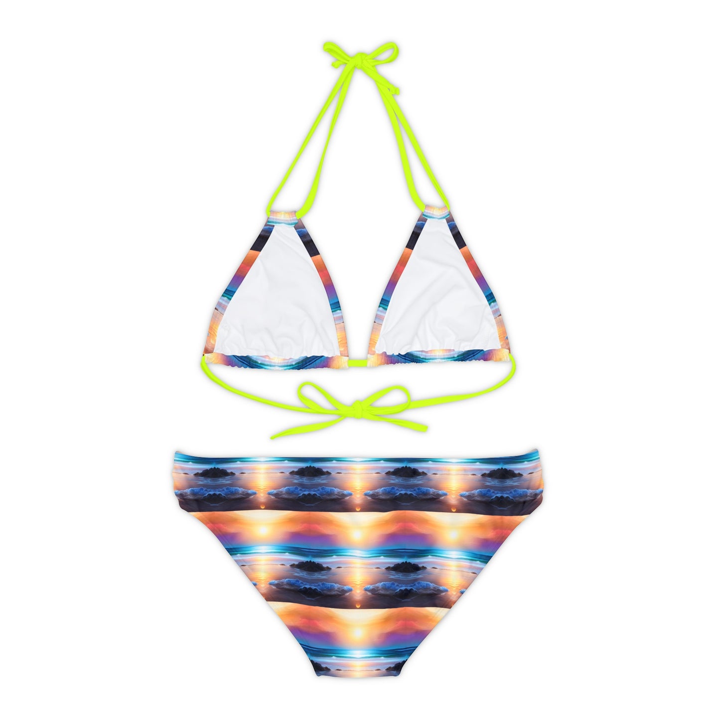 The Beach At Sunset Bikini Set
