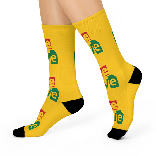 B Marley One Love Cushioned Crew Socks