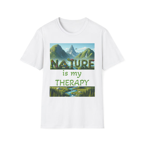 Nature is My Therapy Unisex Softstyle T-Shirt - Nature Lover Tee- 2 Colors