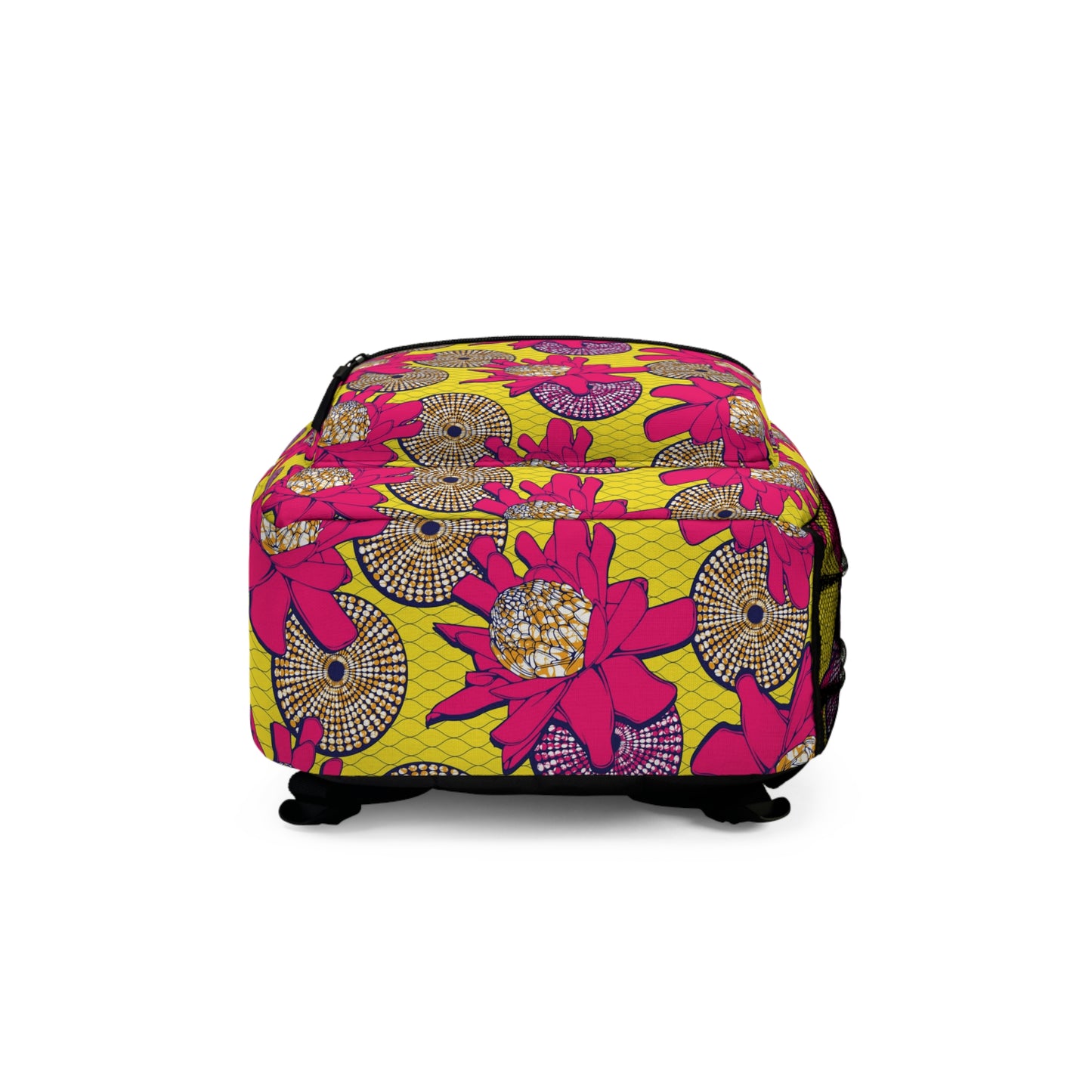 African Flower Print Backpack