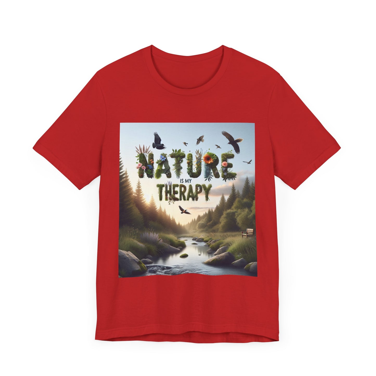 Nature is My Therapy Unisex Tee 2 - Eco-Friendly Comfort for Nature Lovers- 8 Colors