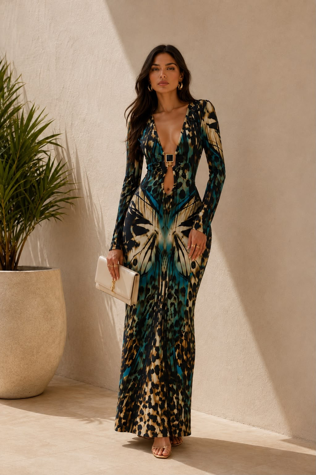 Amazonian Maxi Dress- Green/Multi