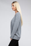 Melange Open Front Sweater Cardigan- 4 Colors