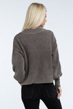 Washed Collared Henley Sweater Top- 6 Colors