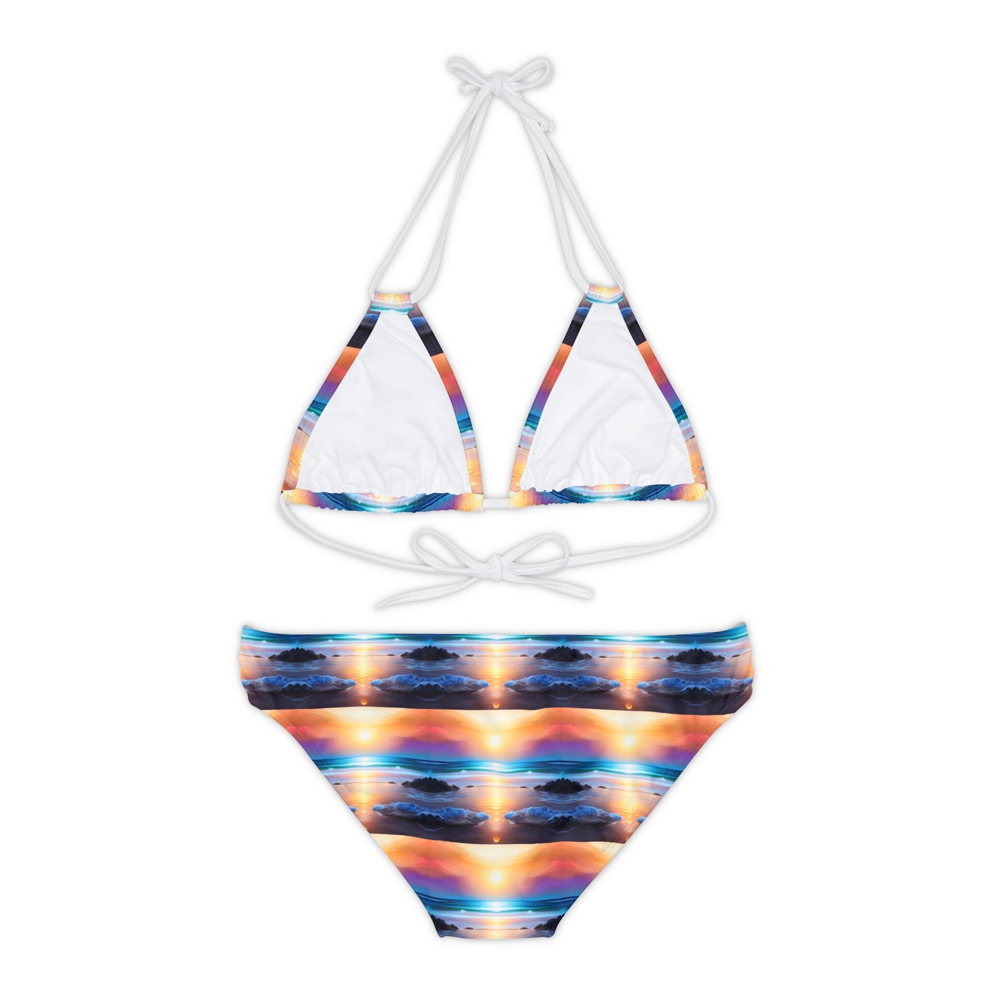 The Beach At Sunset Bikini Set