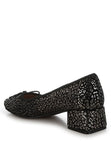 Ningen Leopard Print Block Heel Ballerinas- 3 Colors