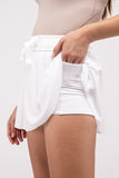 Ruffle Hem Tennis Skirt with Hidden Inner Pockets- 2 Colors