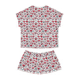 Heart Printed Pajama Set for Women