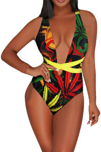 Jamaican Rasta Reggae Monokini Swimwear #5