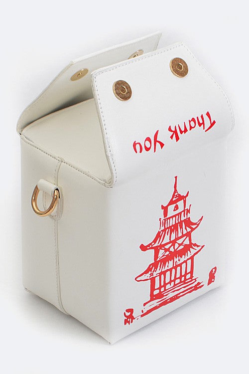 Chinese Take Out Box Fashion Clutch- 9 Colors