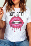 LOVE BITES LIPS Graphic T-Shirt-5 Colors