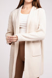 Hooded Open Front Sweater Cardigan-4 Colors