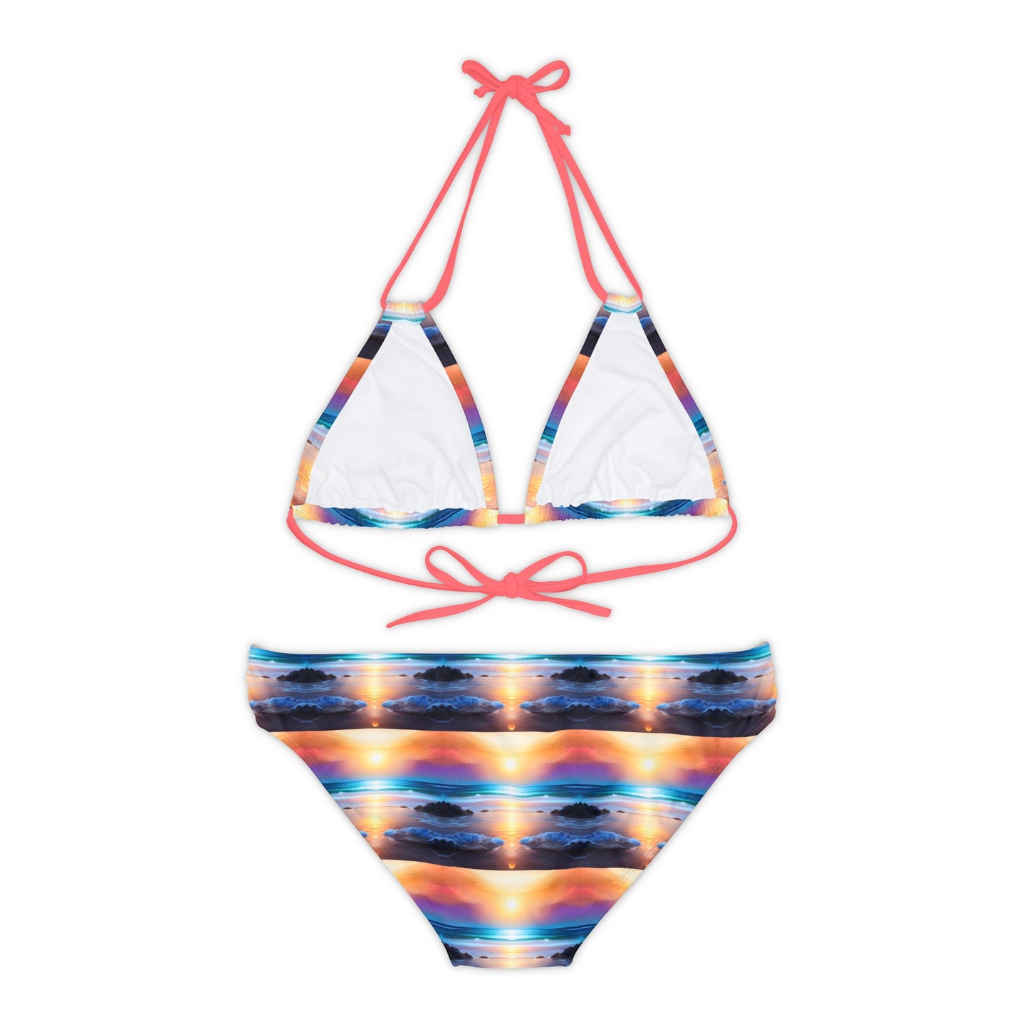 The Beach At Sunset Bikini Set