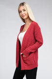 Melange Open Front Sweater Cardigan- 4 Colors