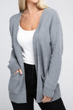 Melange Open Front Sweater Cardigan- 4 Colors