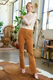 CORDUROY FLARE PANTS-2 COLORS