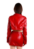 Faux Leather Crop Jacket (2 Colors)