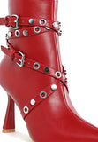 Jaunts Eyelets & Studs Harness Ankle Boots- 3 Colors