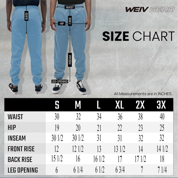 Men's Weiv Solid Sweat Pant Joggers-13 Colors