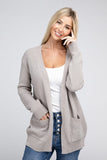 Melange Open Front Sweater Cardigan- 4 Colors