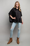 LIGHT SATIN PRINT BUTTON DOWN SHIRT