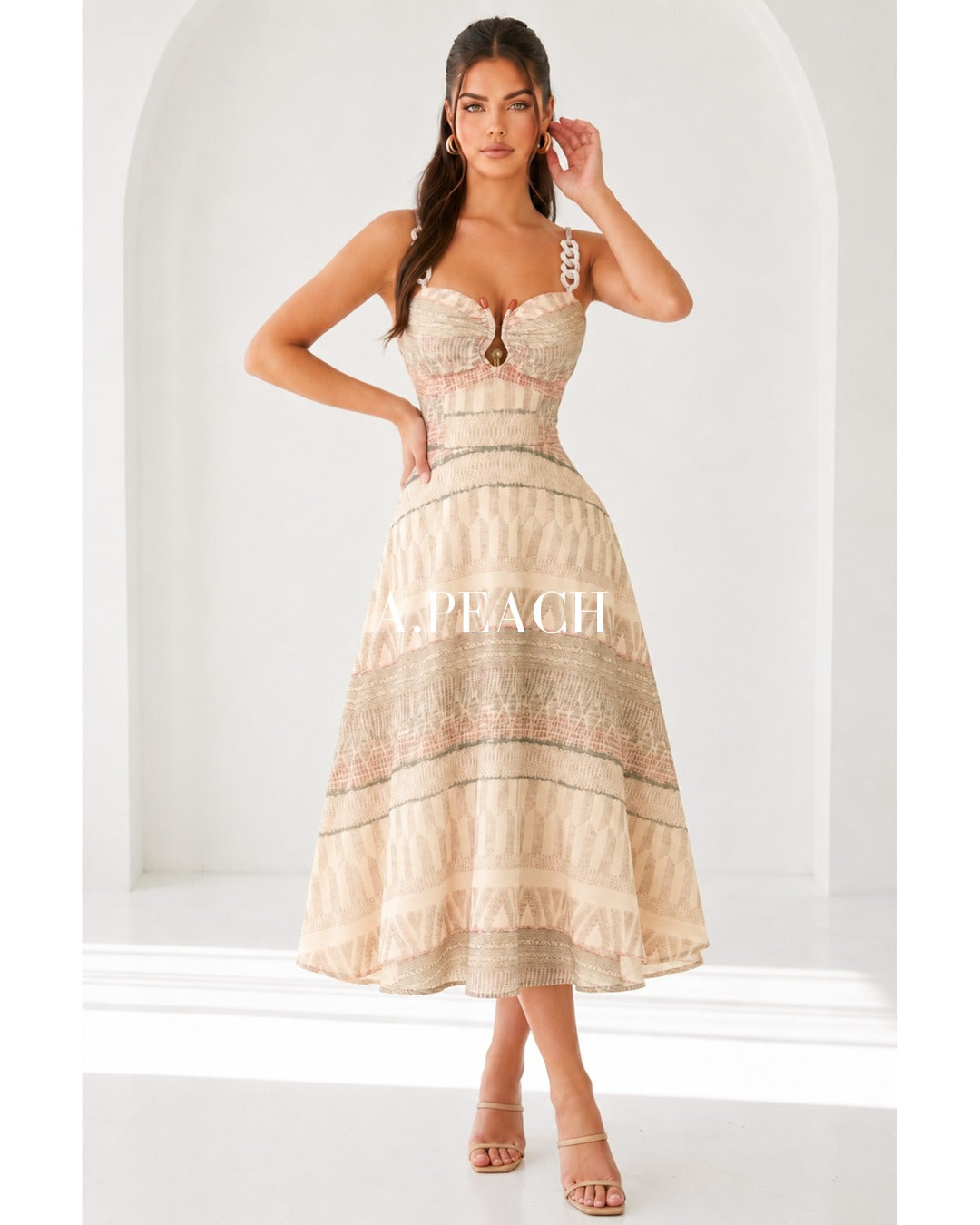 Adela's Roped Strap A-Line Dress