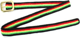 Hand Knitted Cotton Rasta Buckled Belt #2