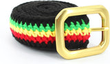 Hand Knitted Cotton Rasta Buckled Belt #2