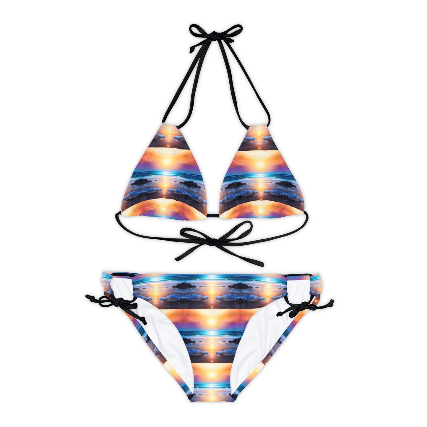 The Beach At Sunset Bikini Set