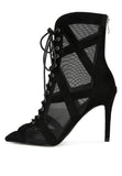 Anarki Mesh Lace-Up Ankle Boots- 2 Colors