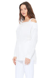 Off Shoulder Loose Over Sized Fit Sweater Knit Top-4 Colors