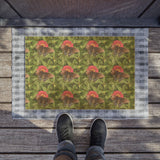 Beautiful Butterfly Sucking Nectar Doormat