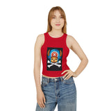 Custom Made One Piece Chopper Women's Micro Rib Racer Tank Top- 4 Colors